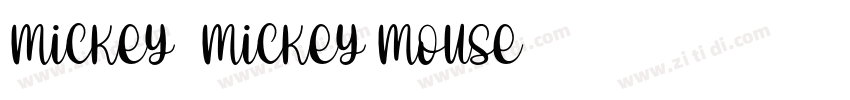 Mickey (Mickey Mouse字体转换